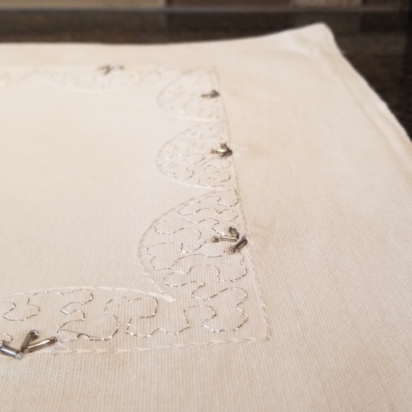 Nwt 100%cotton / India  white with silver - Picture 3 of 6